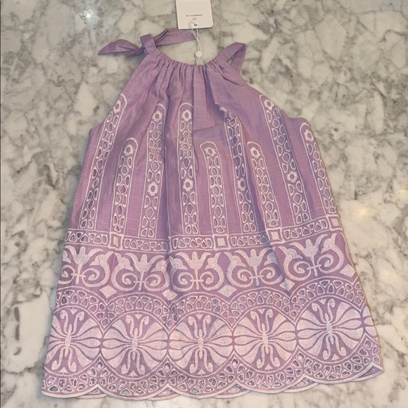 NWT ZIMMERMANN PURPLE EMBROIDERED BOW DRESS 2Y - Picture 7 of 7